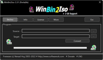 WinBin2Iso screenshot 1