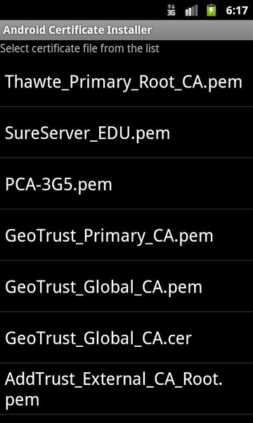 Android Certificate Installer - Preview 4