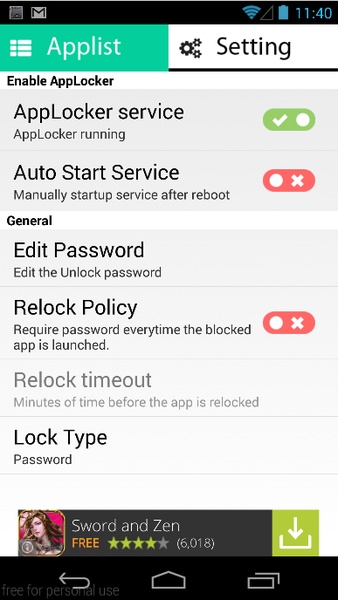 AppLock Android - Preview 1