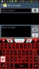 GO Keyboard Red Glow Theme screenshot 2