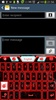 GO Keyboard Red Glow Theme screenshot 2