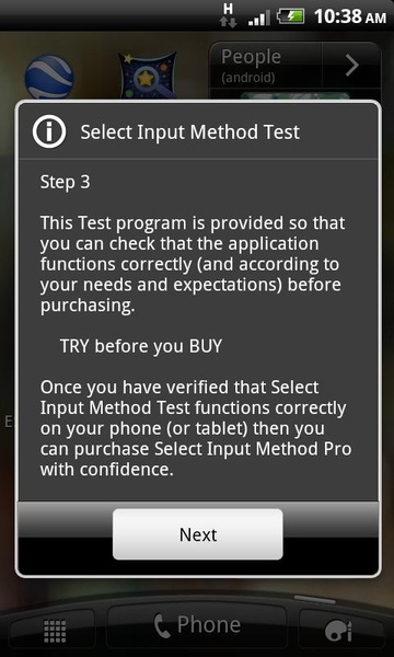 Select Input Method Test - Preview 3