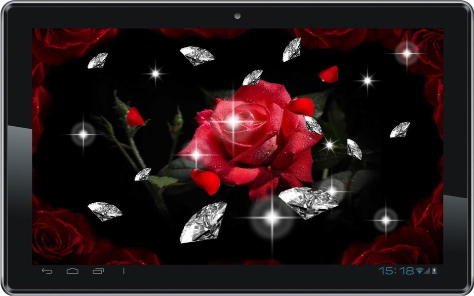 Diamond n Roses live wallpaper - Preview 4