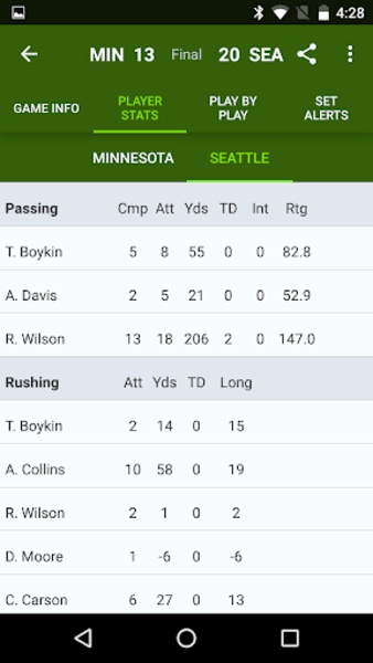 NFL Scores - Preview 6
