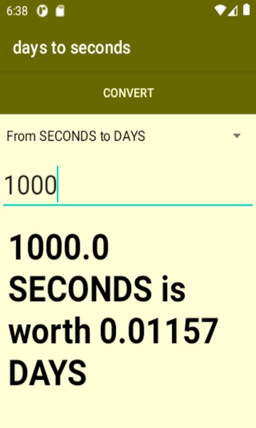 days to seconds converter - Preview 2