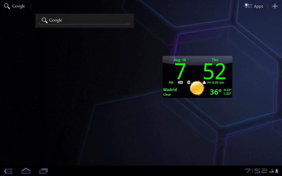 Smoked Glass Digital Weather Clock Widget - Preview 6