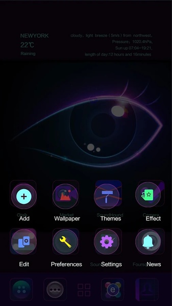 Purple Charm GOLauncher EX Theme - Preview 2