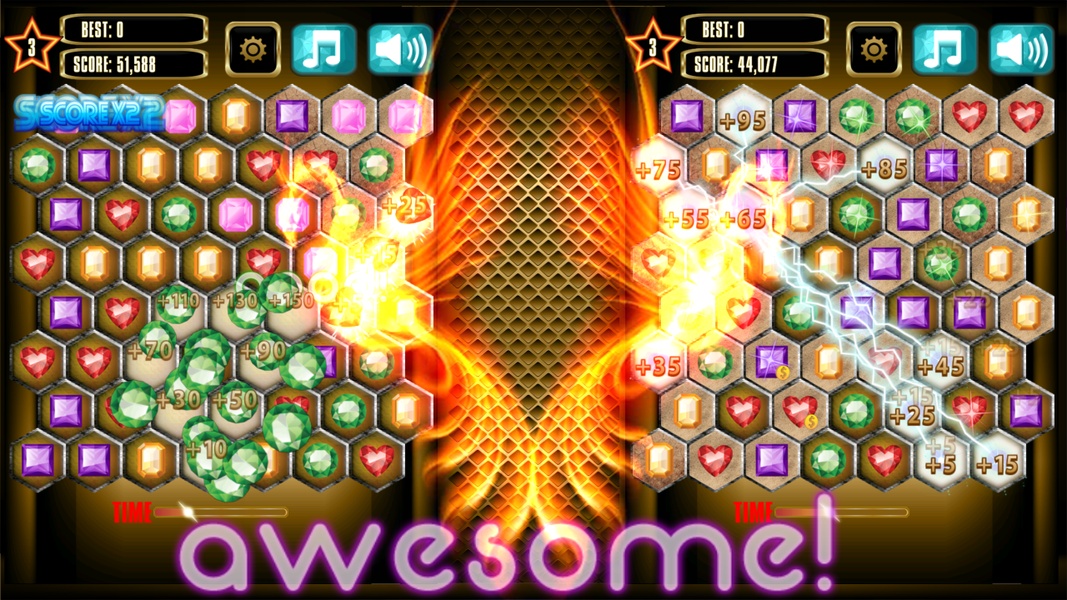 Jewels Blitz Gold Hexagon - Preview 2