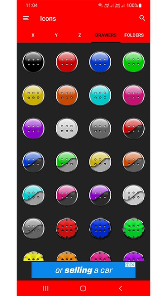 Black and Red Icon Pack Free - Preview 1