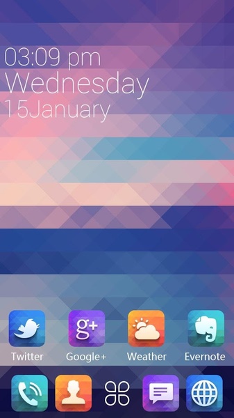 Masec GOLauncher EX Theme - Preview 1