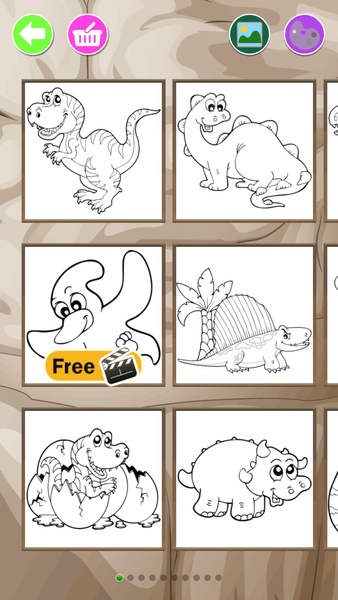 Dinosaurs Coloring Pages - Preview 1