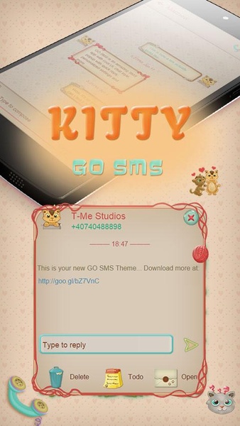 Kitty GO SMS - Preview 5