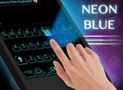 Neon Blue Keyboard Theme screenshot 1