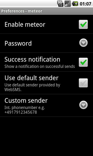 WebSMS Connector: Meteor (Ireland) - Preview 1