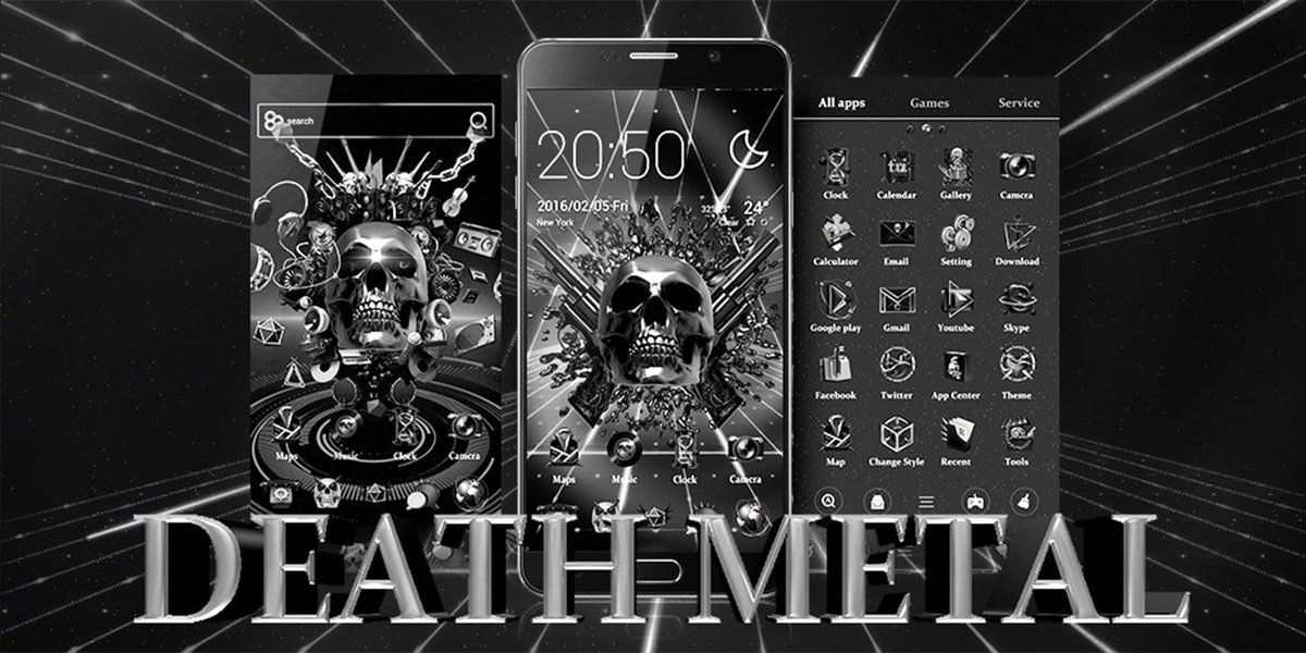 Death Metal GOLauncher EX Theme - Preview 1