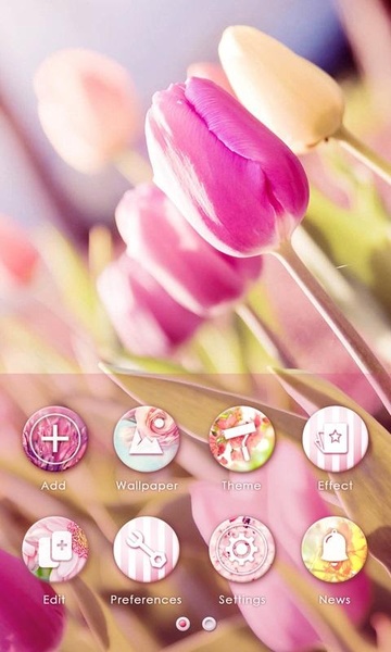 Flower Whisper GOLauncher EX Theme - Preview 2