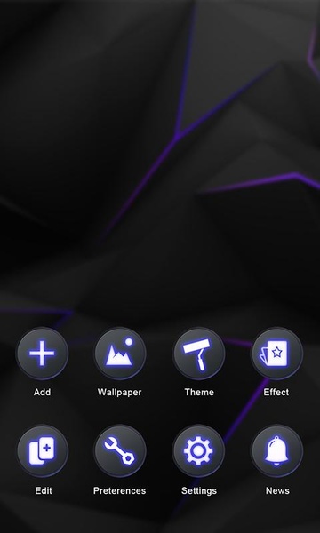 Darkness GOLauncher EX Theme - Preview 2
