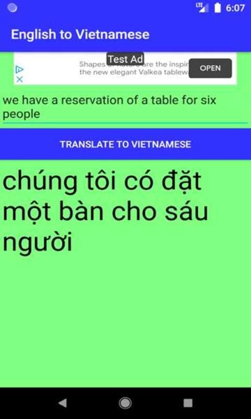 English to Vietnamese Translator - Preview 2