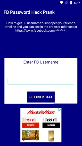 FB Password Hack Prank - Preview 1