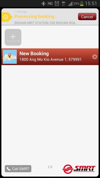 SMRT Book a Taxi - Preview 1