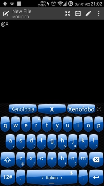 Theme TouchPal Shield - Blue - Preview 5