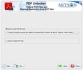Aryson PDF Unlocker screenshot 1