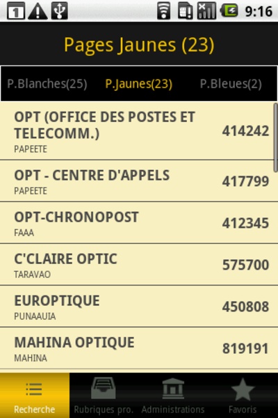Annuaire OPT - Preview 4