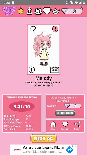 Rate My OC – Apps no Google Play