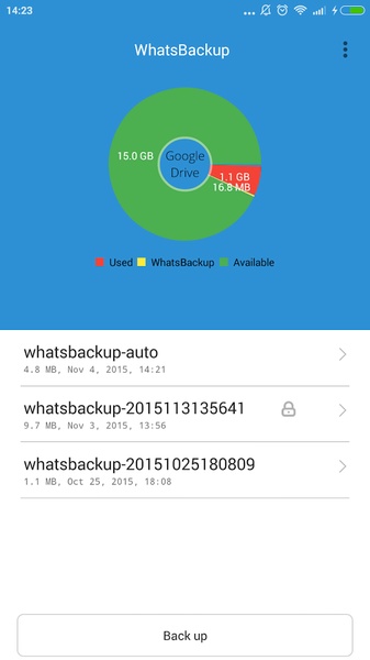WhatsBackup - Preview 8