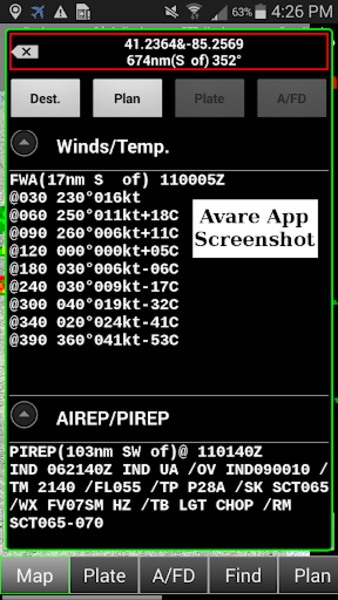 Avare ADSB - Preview 4