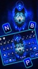 Ice Neon Wolf Keyboard Backgro screenshot 4
