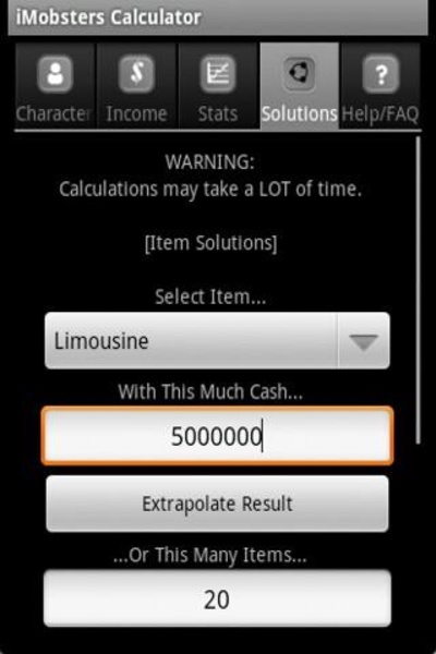 Mob Calc - Preview 2