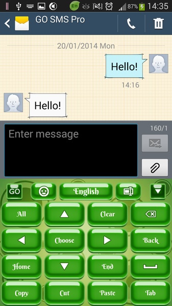 GO Keyboard Green - Preview 8
