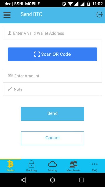 Bitcoin India Wallet - Preview 1