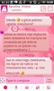 GOSMS Pink Floral Theme screenshot 2