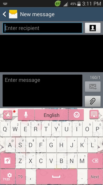GO Keyboard Cool Theme - Preview 1