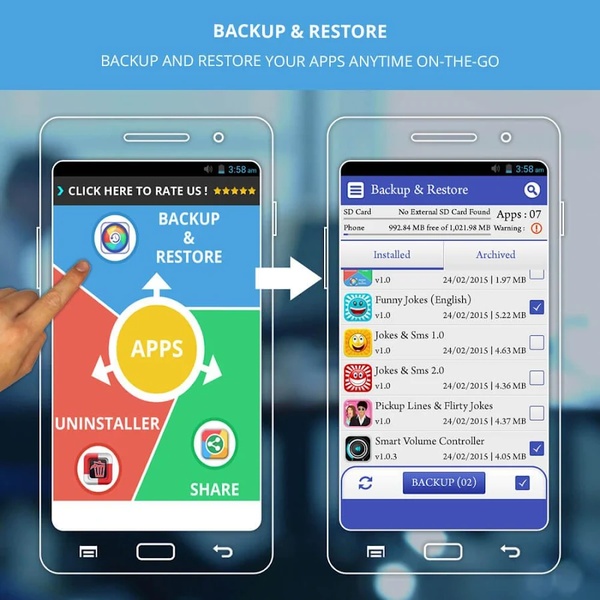 Apps Backup, Restore, Share & Uninstaller - Preview 3