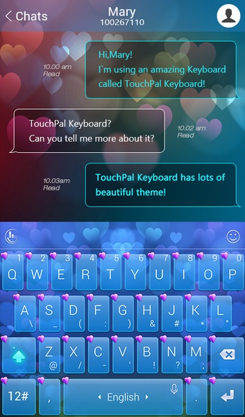 TouchPal SkinPack Magic Love for Boy - Preview 4