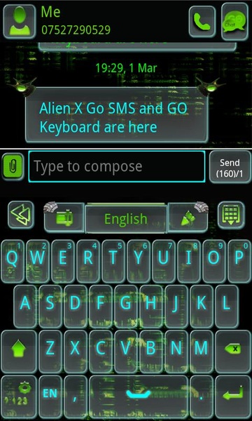 GOSMS AlienX - Preview 1