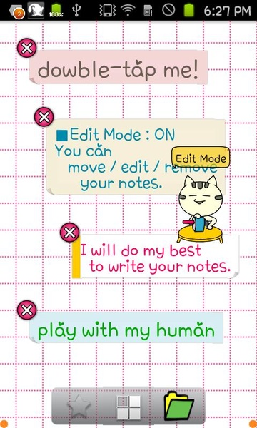 FooCat Notes Live Wallpaper - Preview 4