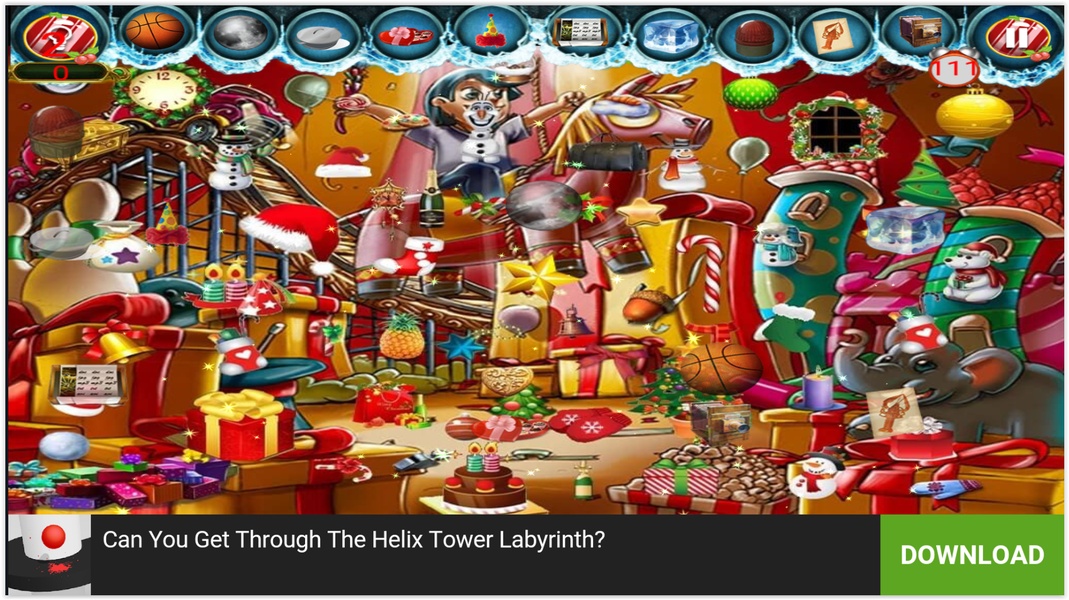 Hidden Objects Christmas Magic 2018 Holiday Puzzle - Preview 3