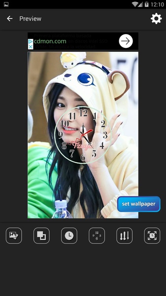 Tzuyu Clock Live Wallpaper - Preview 4