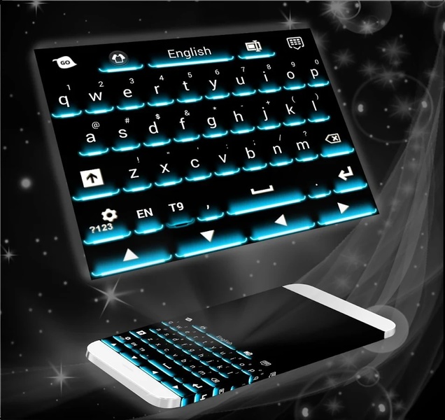 Neon Theme Keyboard Phone - Preview 2