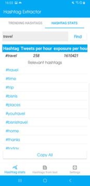 Hashtag Extractor - Preview 2