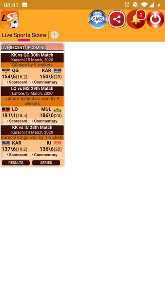 Live Sports Score - Preview 1