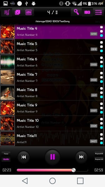 EasyMusicPlayerPro(free) - Preview 3