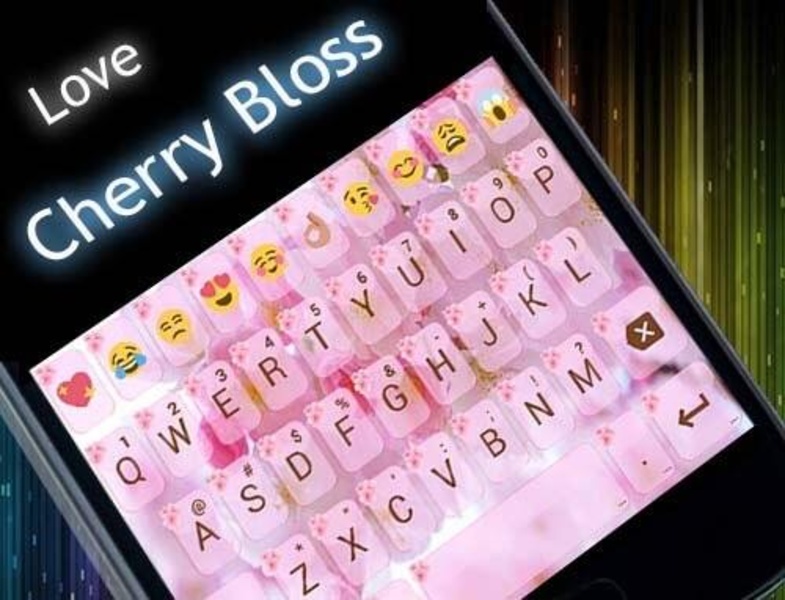 Theme Love Cherry for Emoji Keyboard - Preview 1