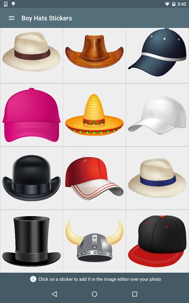 Boy Hats Stickers - Preview 1