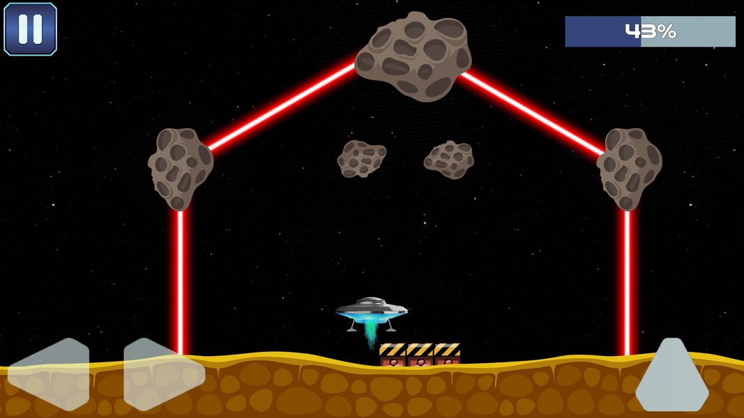 Mission To Mars - control flying saucer and land - Preview 1