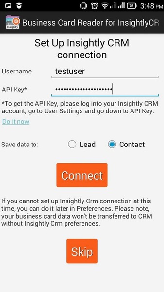 Business Card Reader for Insightly CRM - Preview 7